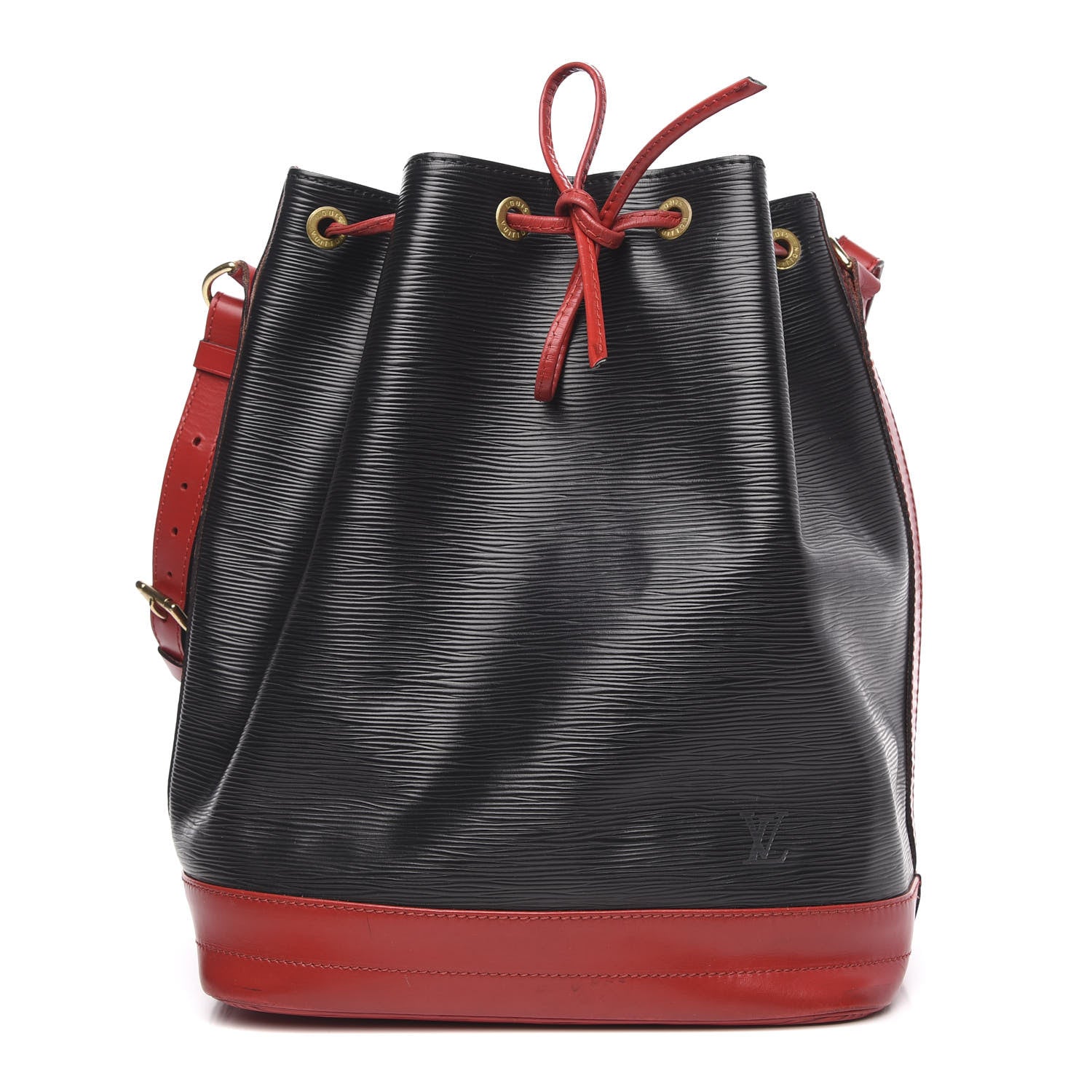 Louis Vuitton Epi Bi-Color Noe Castillan Red Black 1 of 15