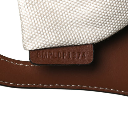 Burberry Canvas Smooth Calfskin Two Tone Mini Pocket Bag Natural Malt Brown 7 of 14
