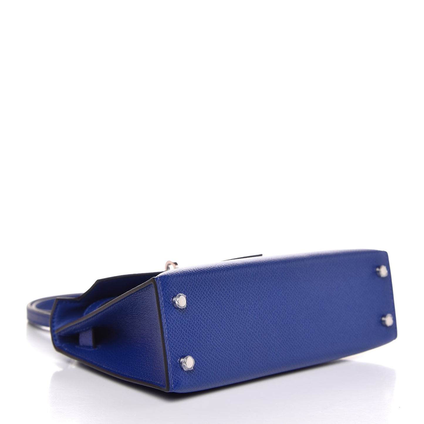 Epsom Mini Kelly Sellier 20 Bleu Electrique