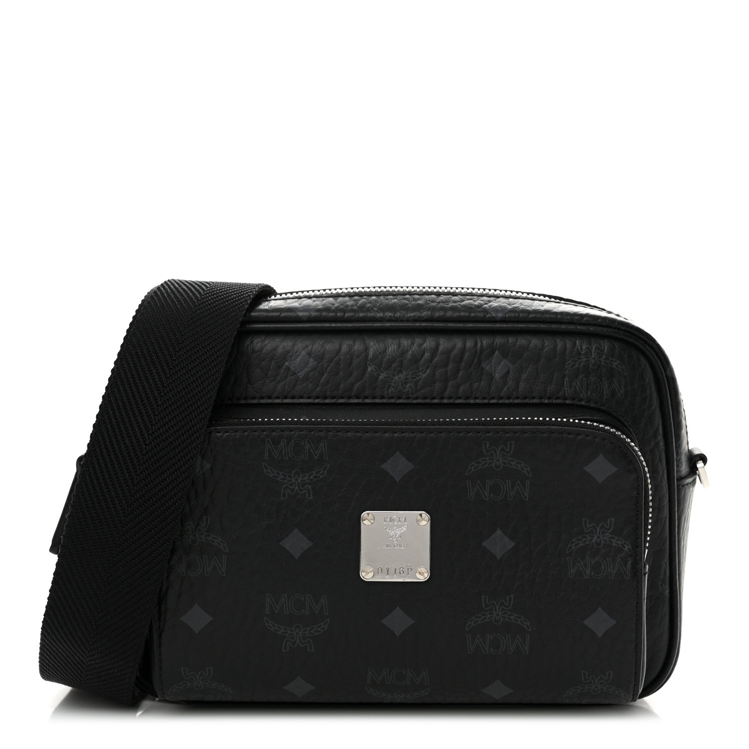 MCM Visetos Camera Crossbody Bag Black 1 of 11