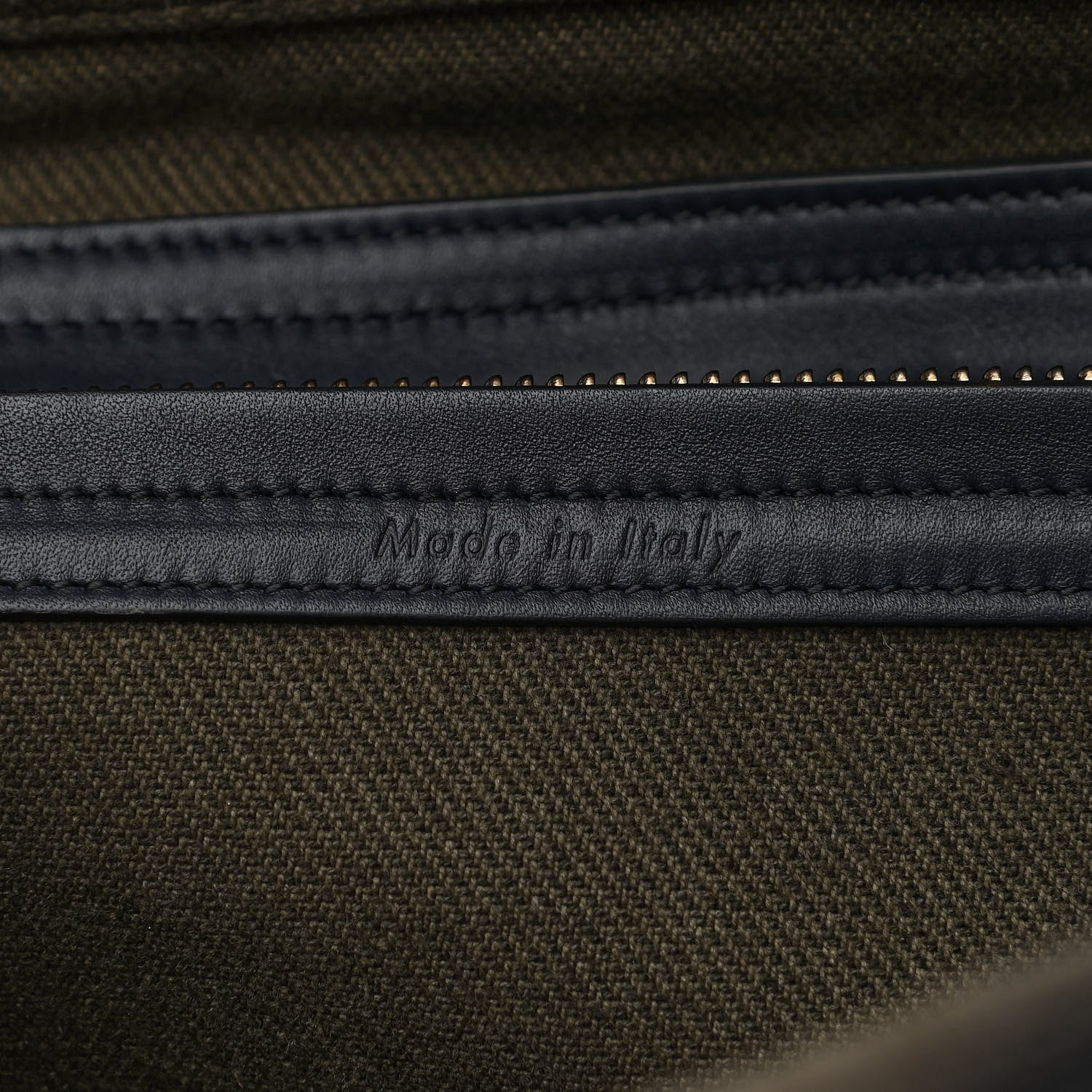 Celine Cotton Canvas Medium Phantom Luggage Olive 10 of 14
