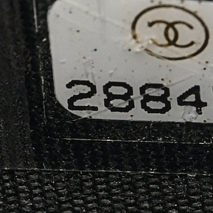 Chanel Goatskin Quilted Chanel 19 Zip Around Coin Purse Wallet Black 7 of 8