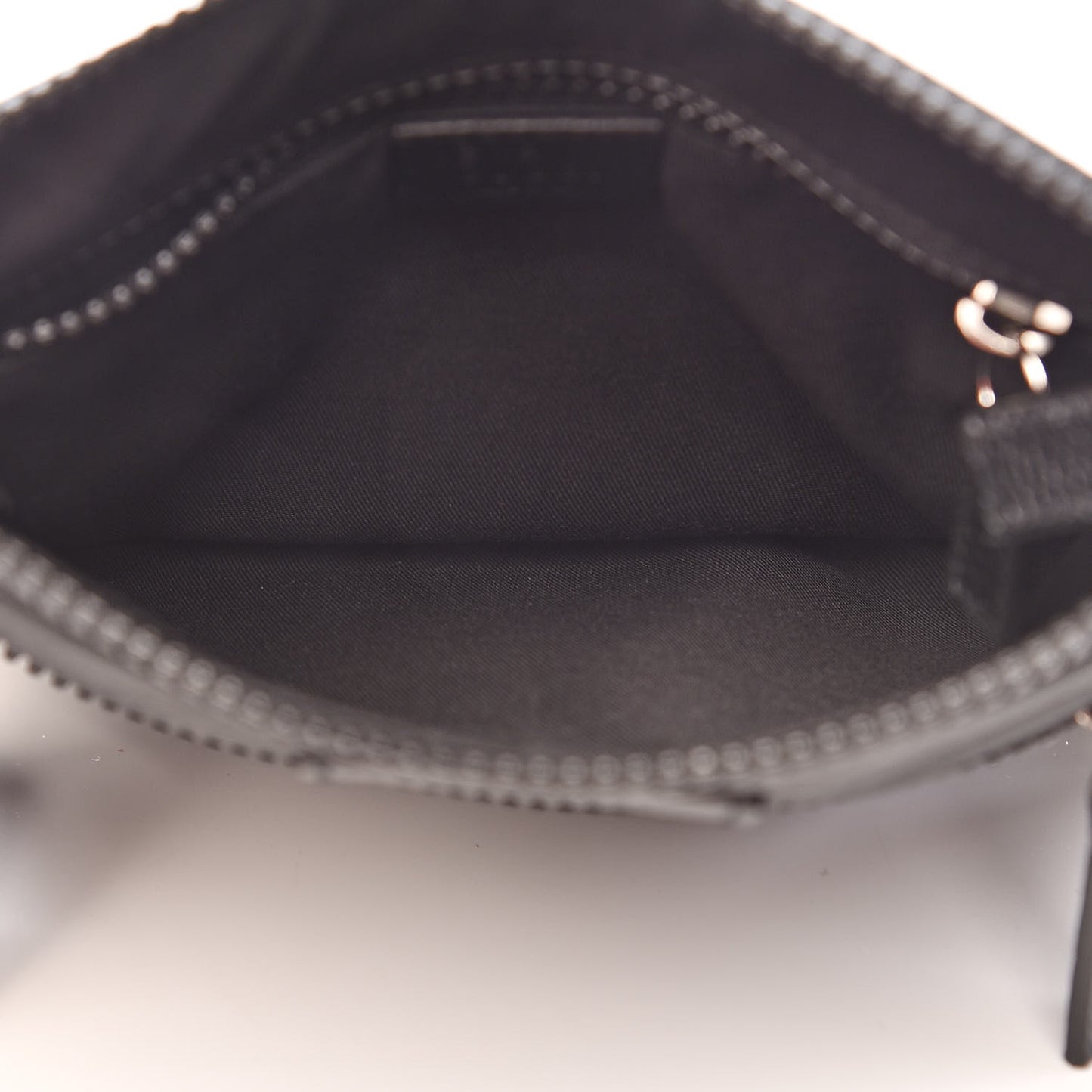 Nylon Monogram Mini Flat Messenger Bag Black