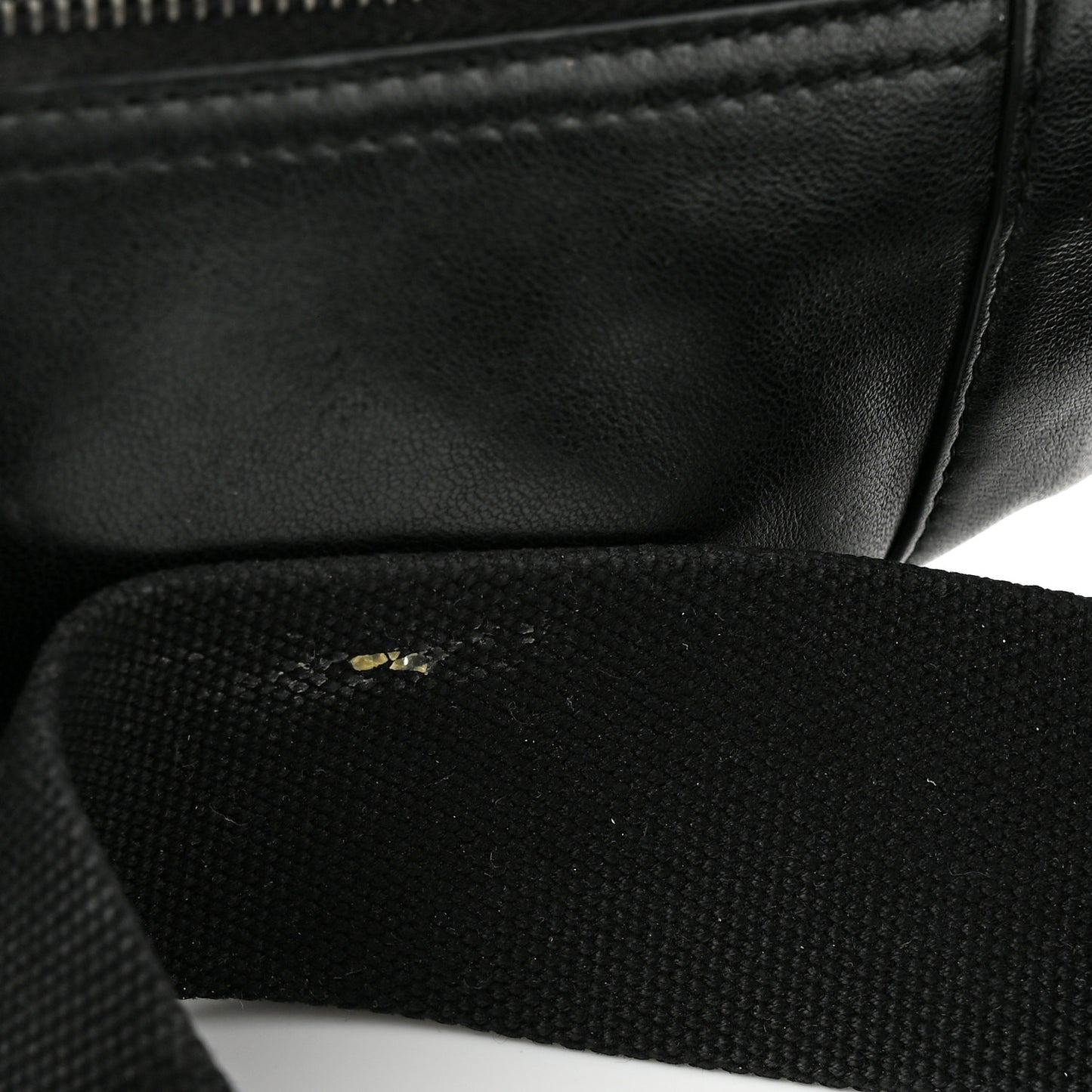 Lambskin Logo Ripstop Body Belt Bag Black