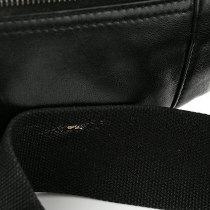 Saint Laurent Lambskin Logo Ripstop Body Belt Bag Black 9 of 12