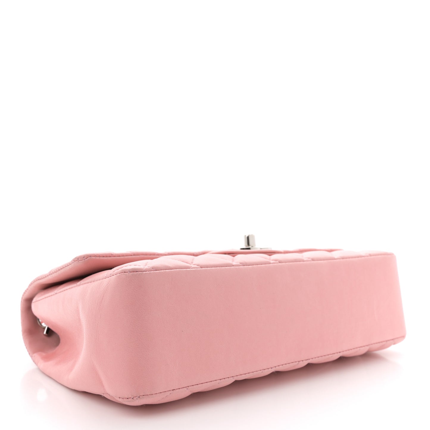 Lambskin Medium Heart Valentine Flap Pink