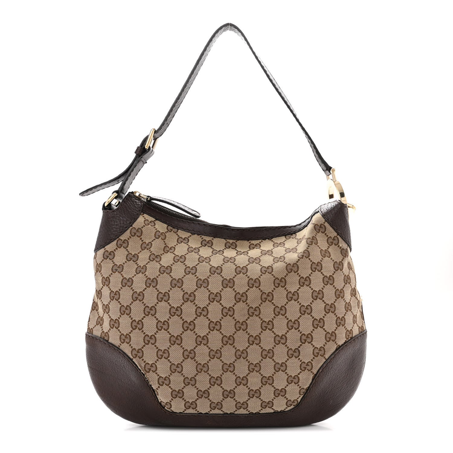 Gucci Monogram Medium Charlotte Hobo Brown 1 of 16