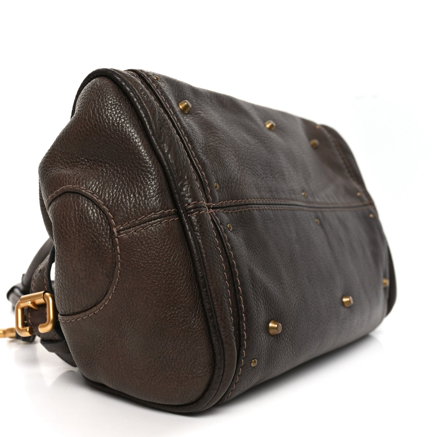 Chloe Calfskin Medium Paddington Satchel Chocolate 9 of 10