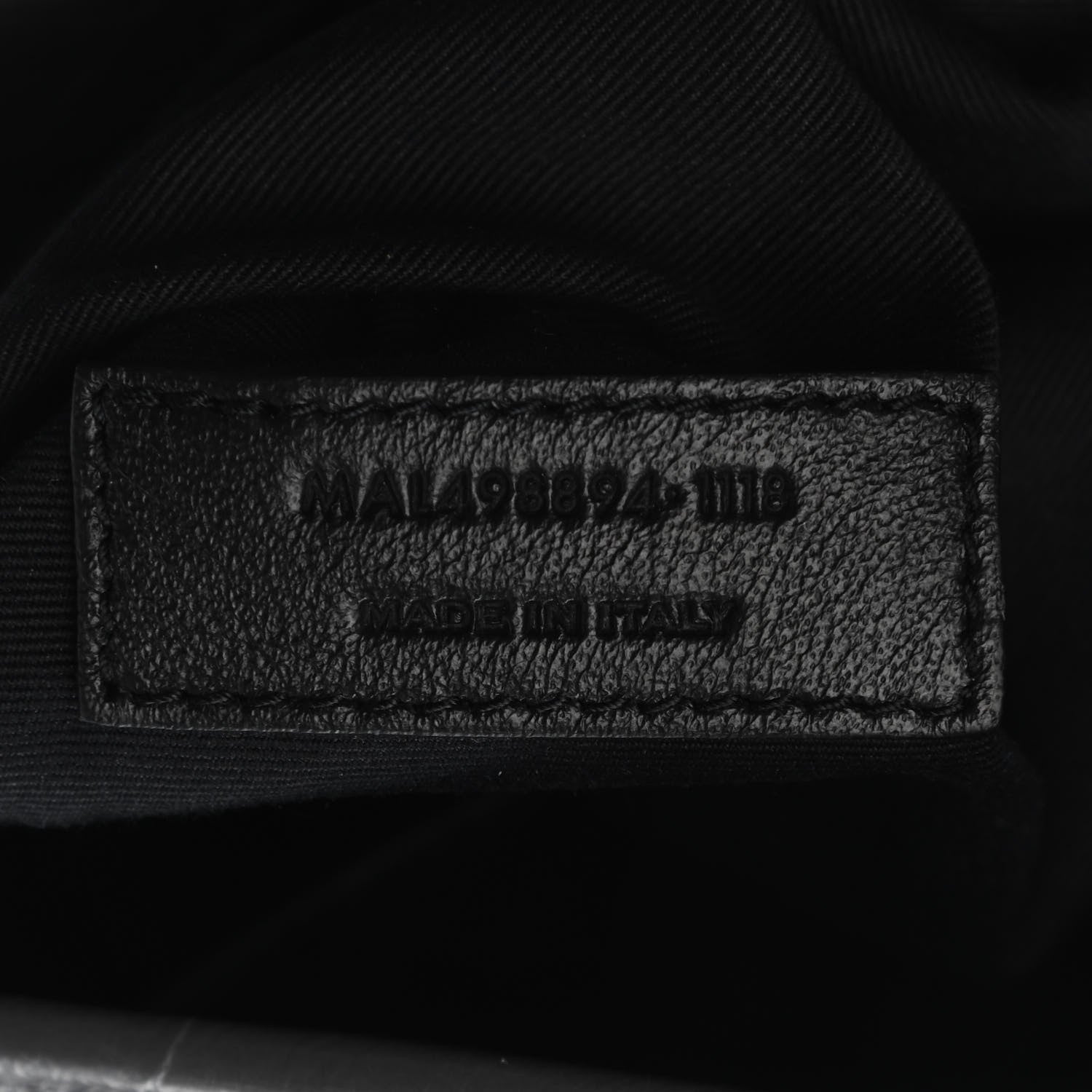 Saint Laurent Crinkled Calfskin Matelasse Monogram Medium Niki Chain Satchel Asphalt 6 of 10
