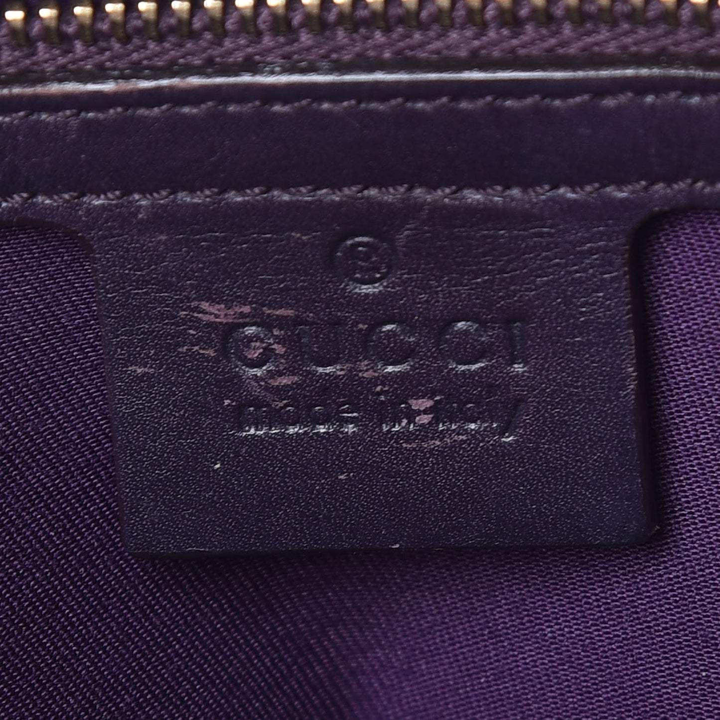 Calfskin Horsebit Embossed Shoulder Bag Purple