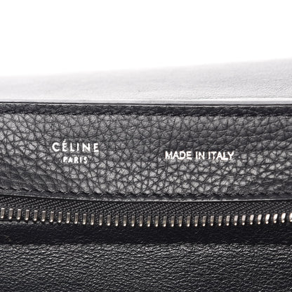Celine Drummed Calfskin Suede Medium Trapeze Black 7 of 10