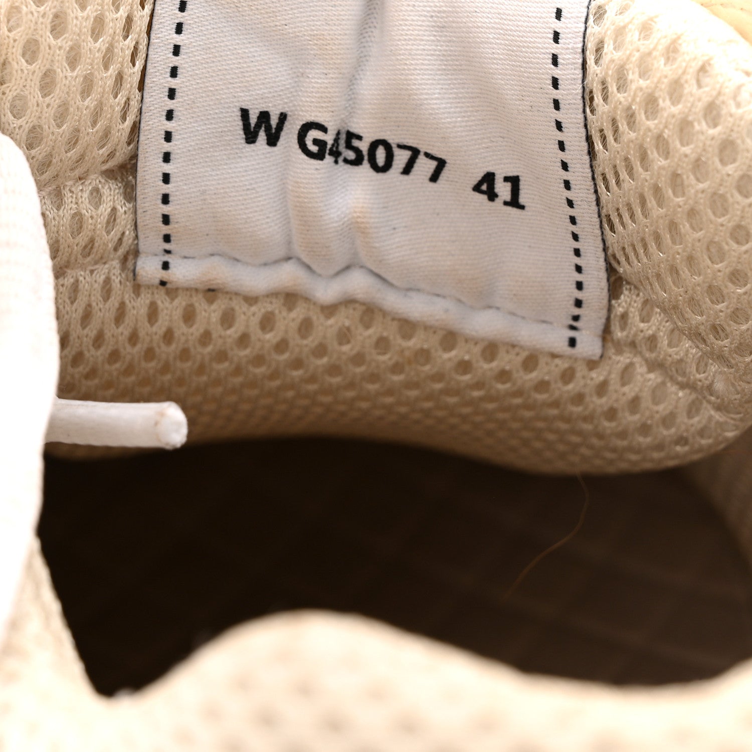 Chanel Fabric Laminated Calfskin Stretch CC Sneakers 37 Ivory White Silver 9 of 14