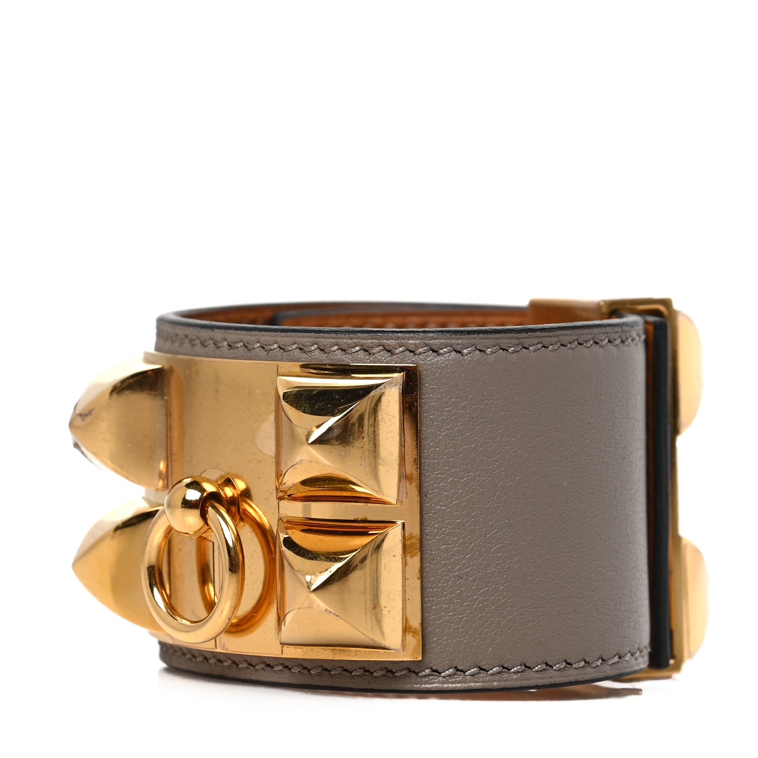 Hermes Swift Collier de Chien CDC Bracelet T2 Gris Asphalte 1 of 5