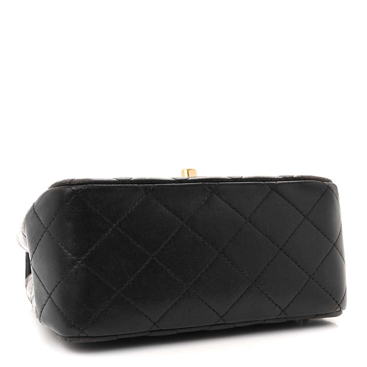 Chanel Lambskin Quilted Mini Square Flap Black 4 of 14