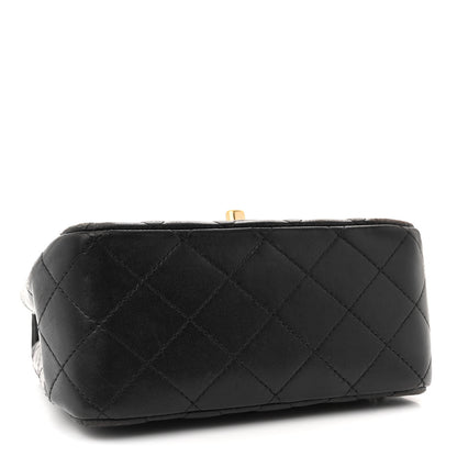 Chanel Lambskin Quilted Mini Square Flap Black 4 of 14