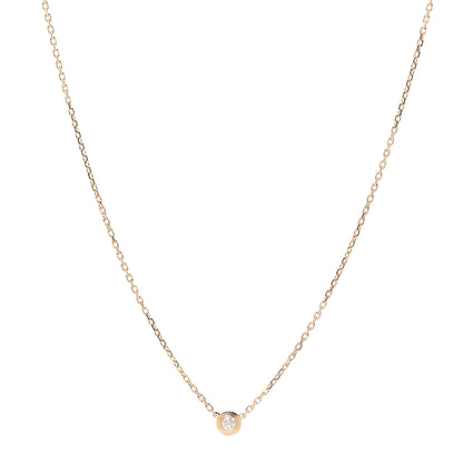 Cartier 18K Pink Gold Diamond XS D'Amour Pendant Necklace 1 of 5