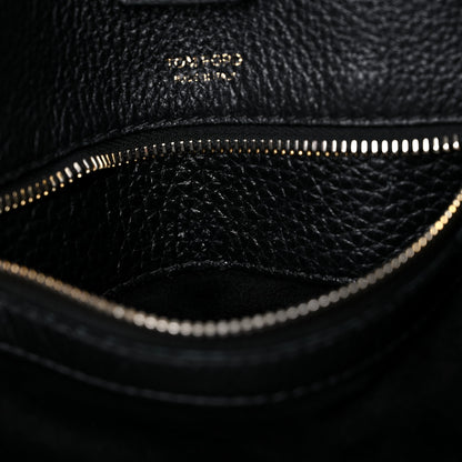 Tom Ford Grained Calfskin Sedgwick Medium Zipper Tote Black 9 of 20