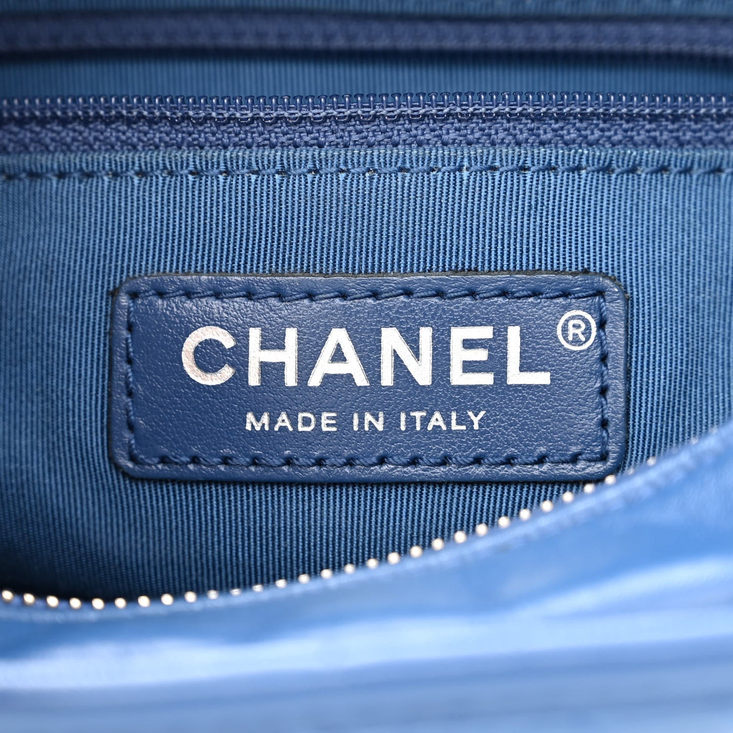 Aged Calfskin Quilted Small Gabrielle Hobo Blue
