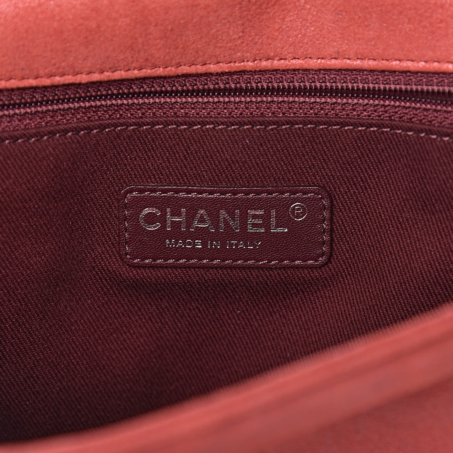 Chanel Iridescent Calfskin Quilted New Medium Gentle Boy Flap Red 6 of 10