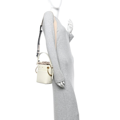 Chloe Smooth Calfskin Mini Roy Bucket Bag Natural White 2 of 12