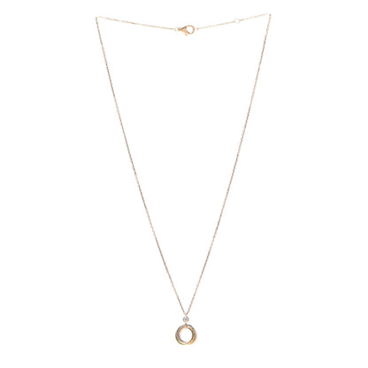 Cartier 18K Pink Yellow White Gold Diamond Trinity Pendant Necklace 3 of 8