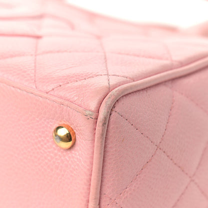 Chanel Caviar Quilted Small Bowler Pink 22 of 24