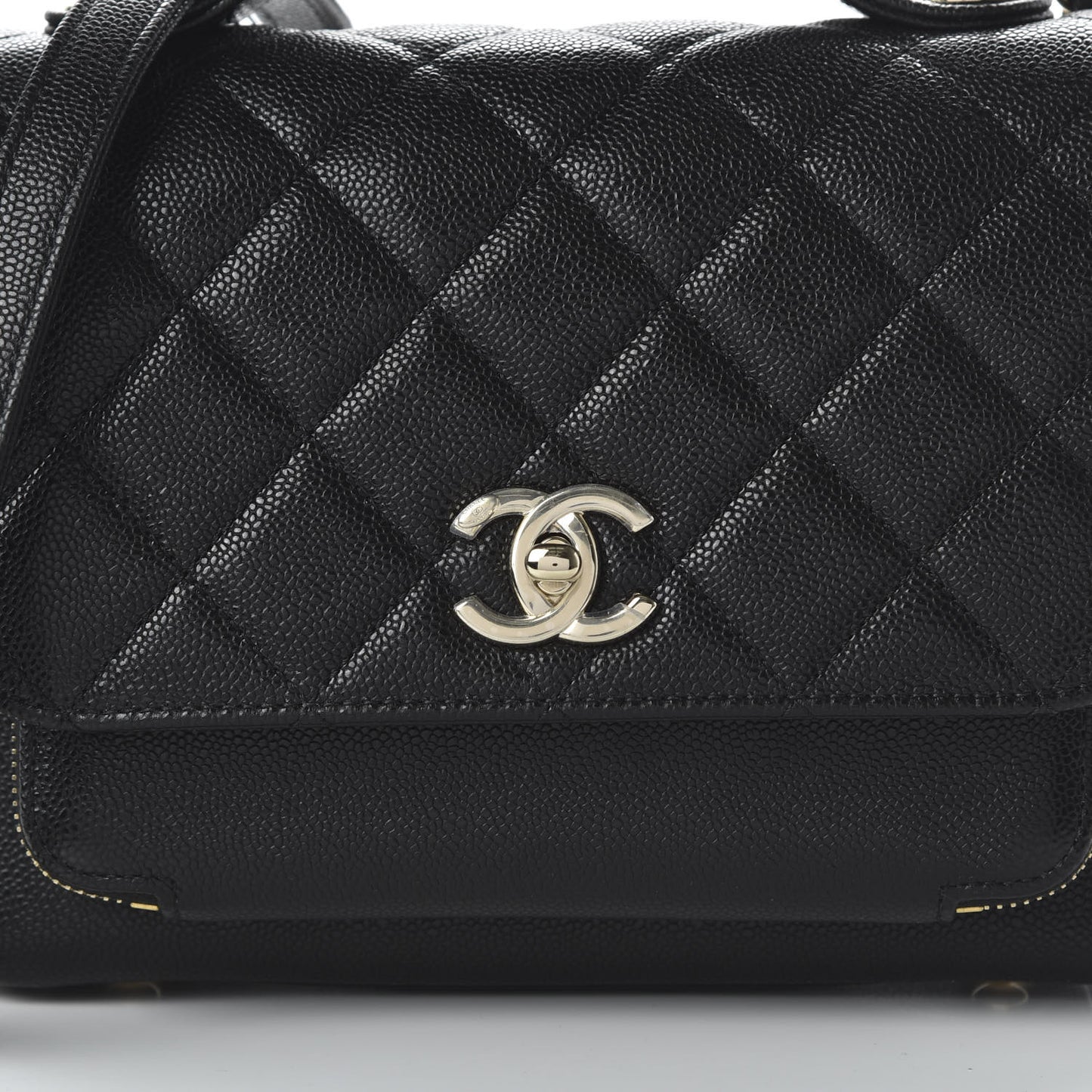 Caviar Quilted Medium Business Affinity Flap Black