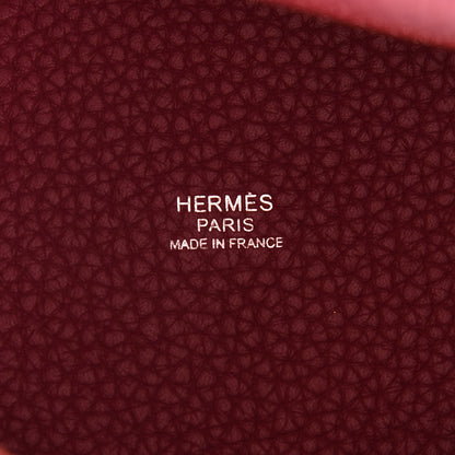 Hermes Taurillon Clemence Picotin Lock 18 PM Rubis 6 of 8