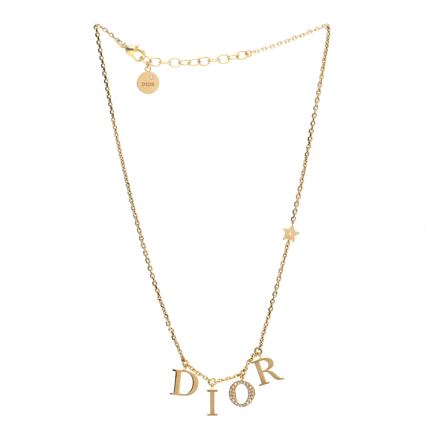 Crystal Dio(r)evolution Necklace Gold