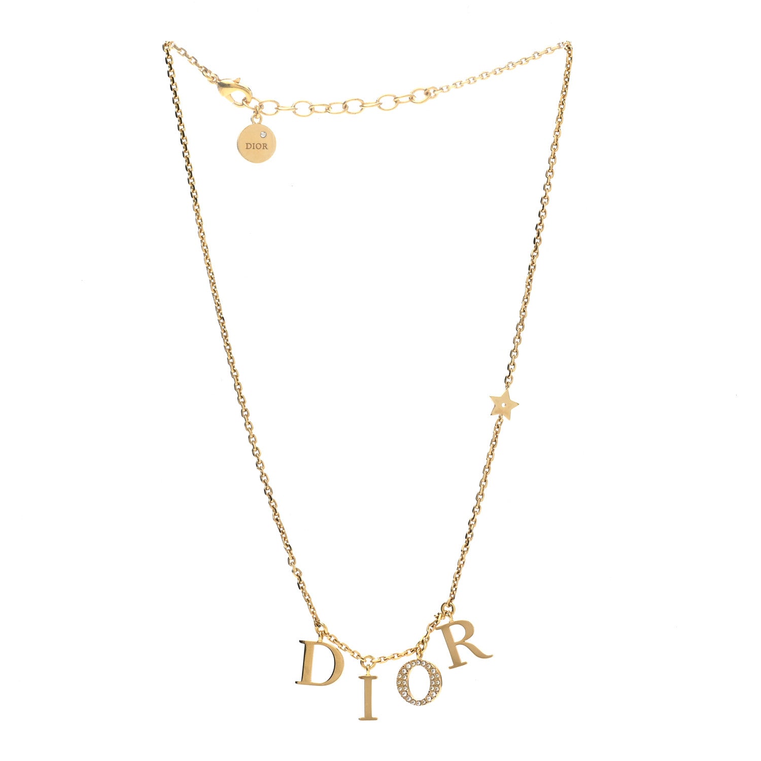Christian Dior Crystal Dio(r)evolution Necklace Gold 3 of 4