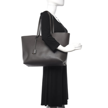 Saint Laurent Calfskin Large Shopping Tote Asphalt 2 of 12