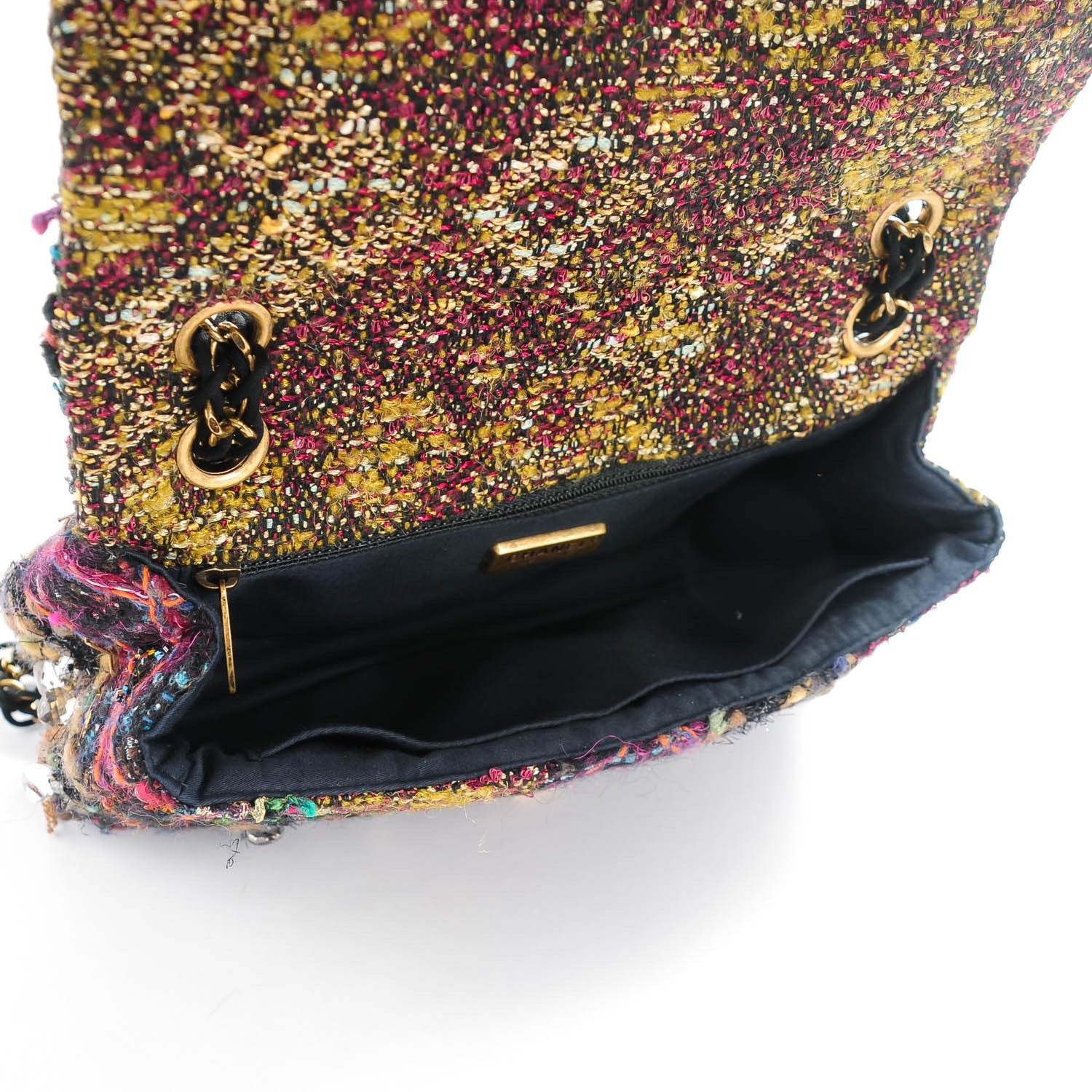 Chanel Tweed Crystal Embellished Small Paris Byzance Reissue Flap 5 of 7