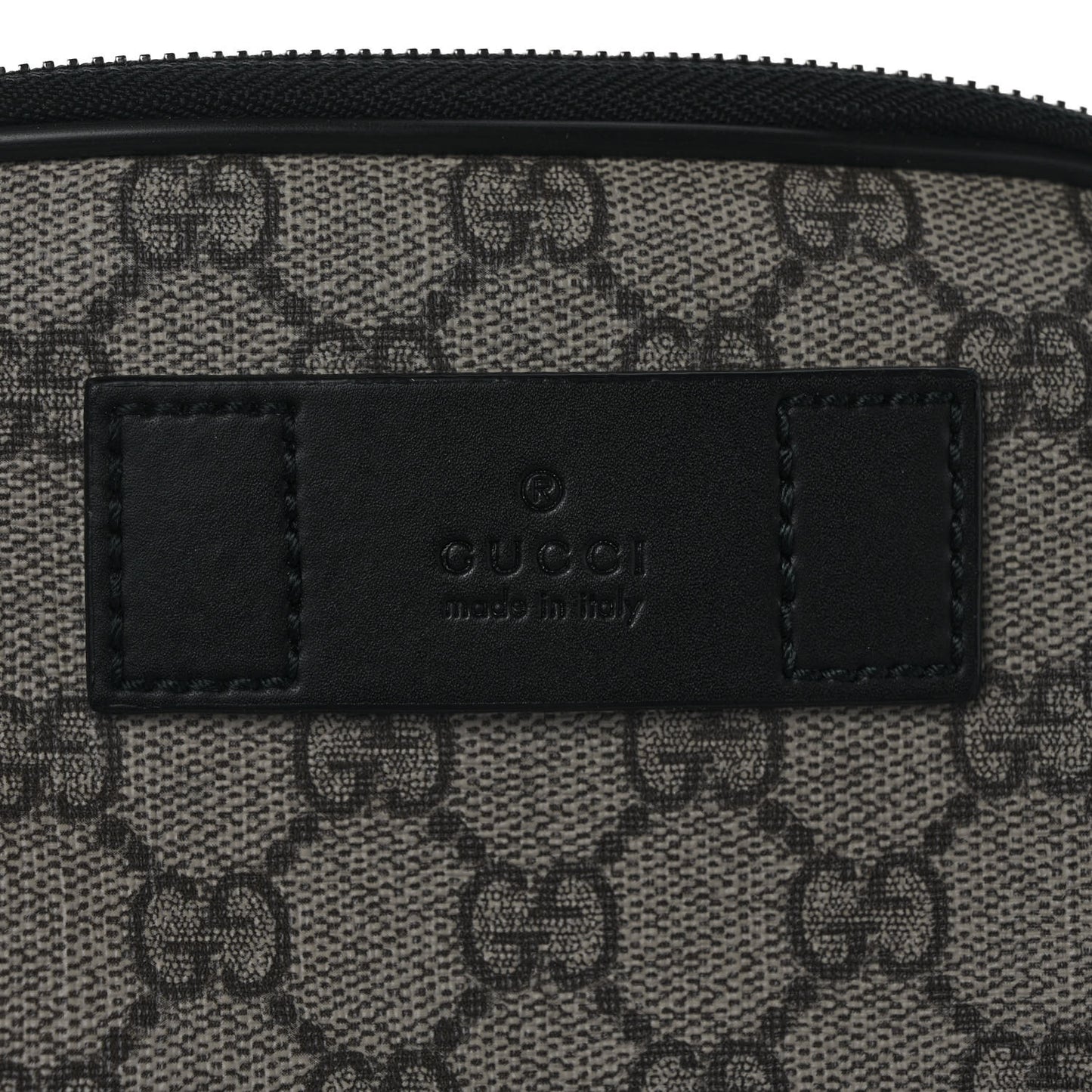GG Supreme Monogram Web Belt Bag Black