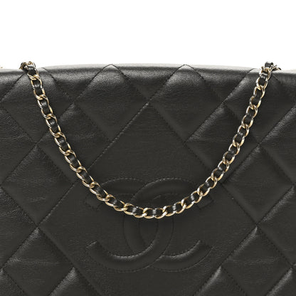 Chanel Lambskin Quilted Large Diamond CC Flap Black 8 of 10