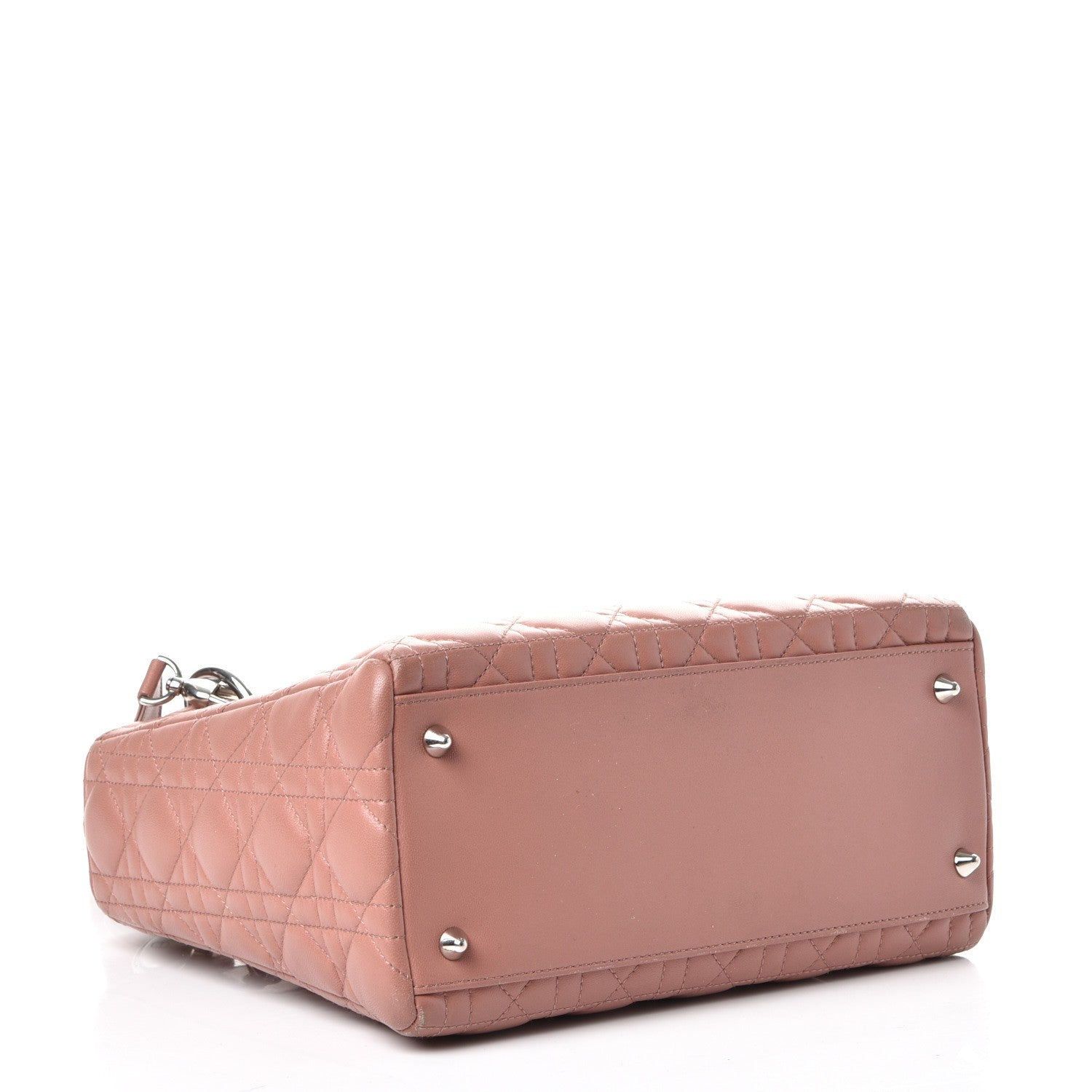 Christian Dior Lambskin Cannage Medium Lady Dior Bois de Rose 5 of 12