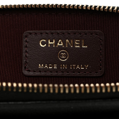 Chanel Caviar Quilted Zip Card Holder Wallet Black 5 of 7