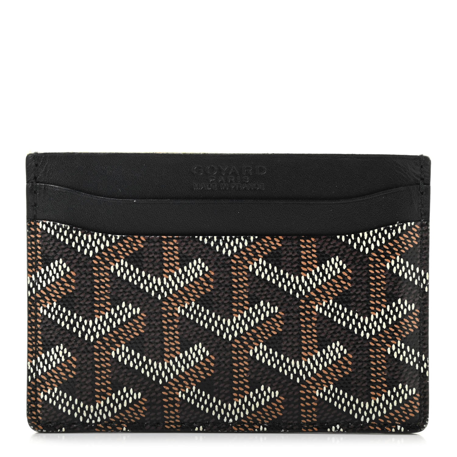 Goyard Goyardine Saint Sulpice Card Holder Black 1 of 9