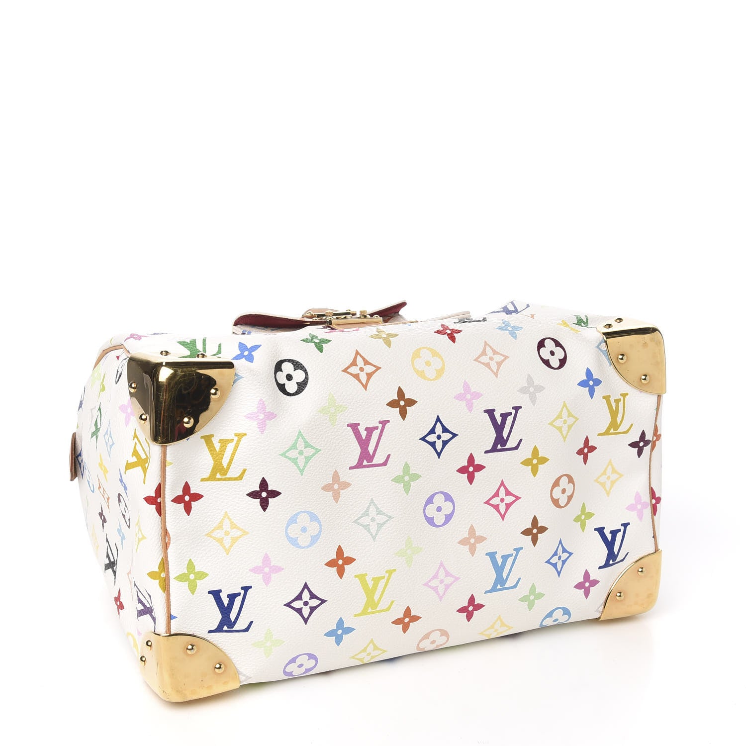 Louis Vuitton Monogram Multicolor Speedy 30 White 3 of 10