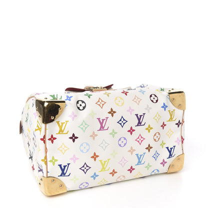 Louis Vuitton Monogram Multicolor Speedy 30 White 3 of 10