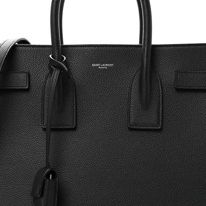 Saint Laurent Grained Calfskin Small Sac De Jour Black 7 of 9