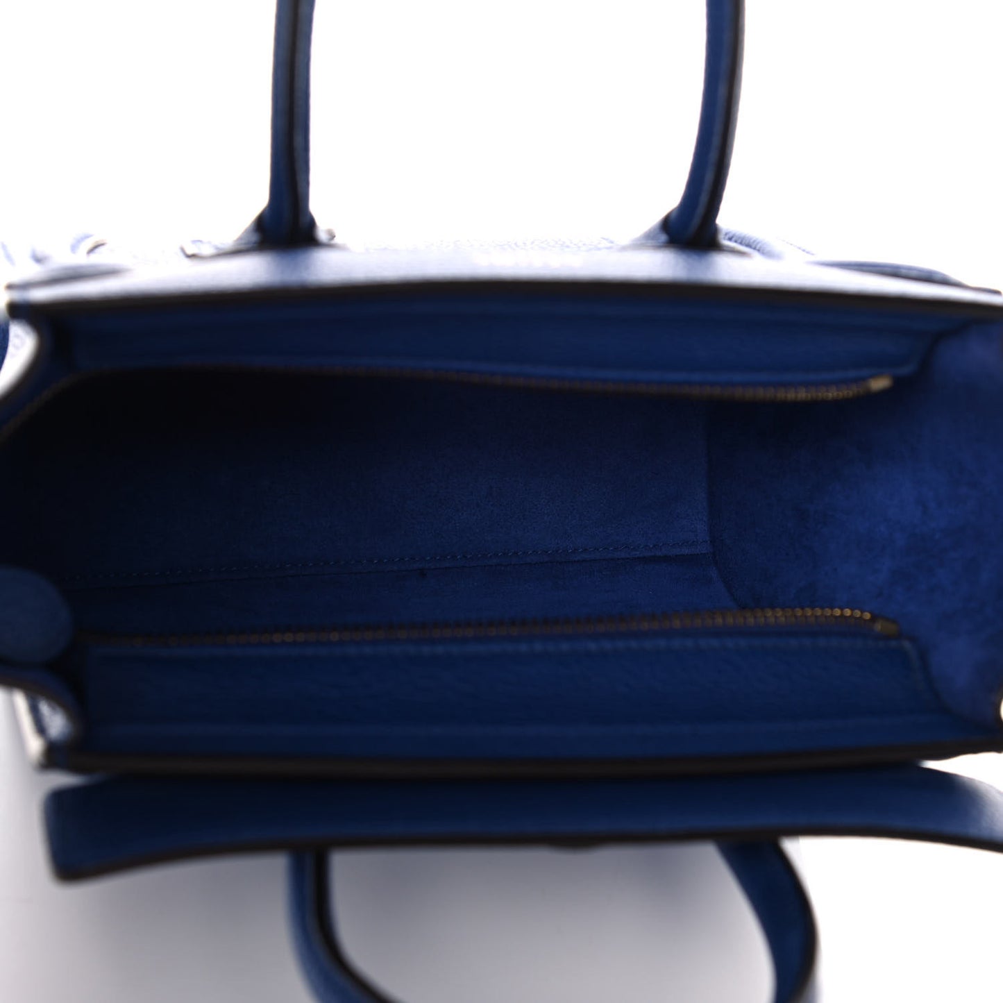 Palmelato Calfskin Nano Luggage Indigo