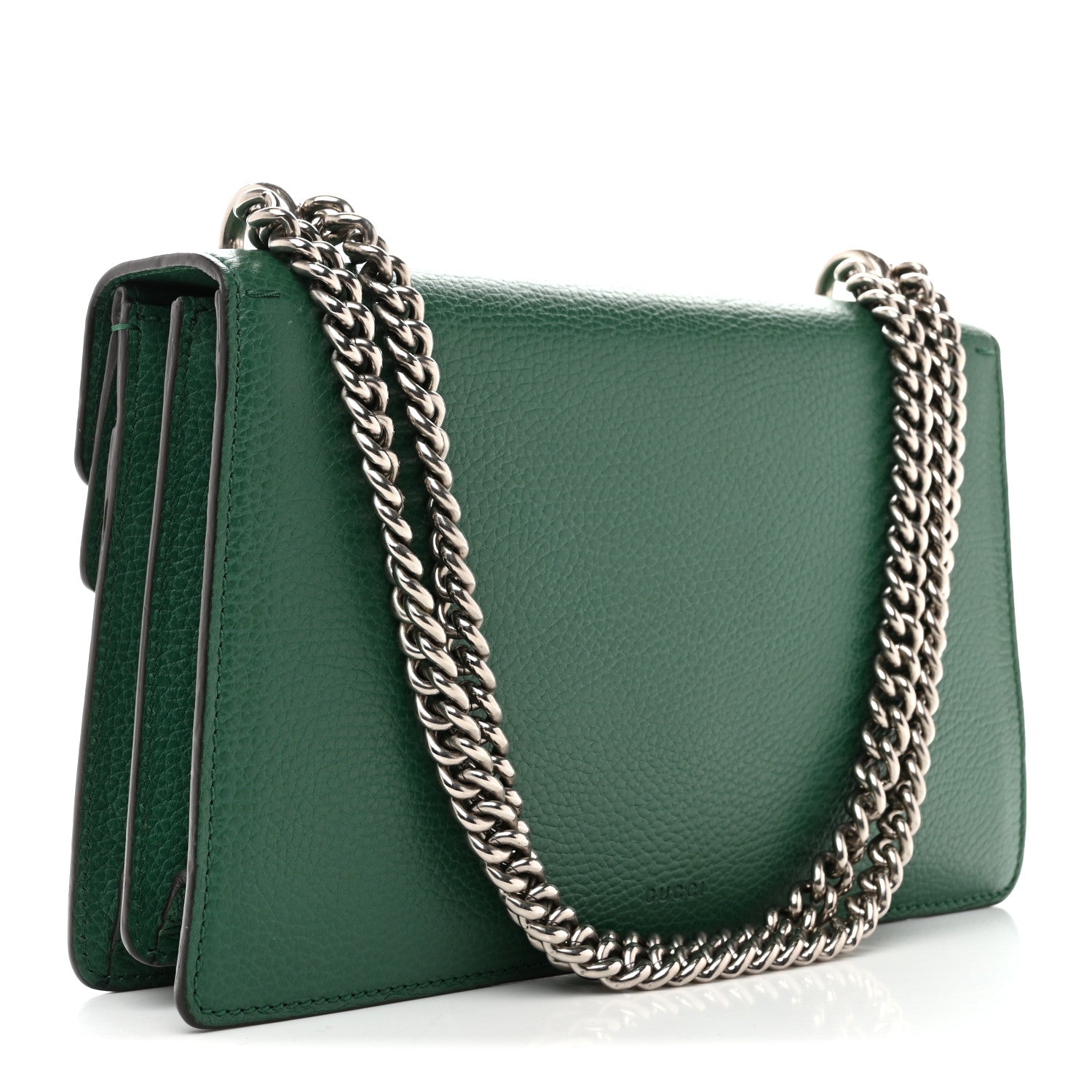 Gucci Dollar Calfskin Crystal Small Dionysus Shoulder Bag Emerald 3 of 10