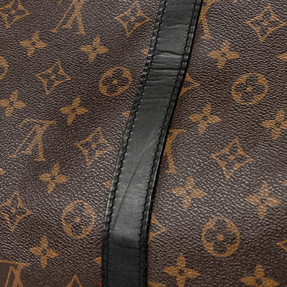 Louis Vuitton Monogram Macassar Keepall Bandouliere 55 21 of 23