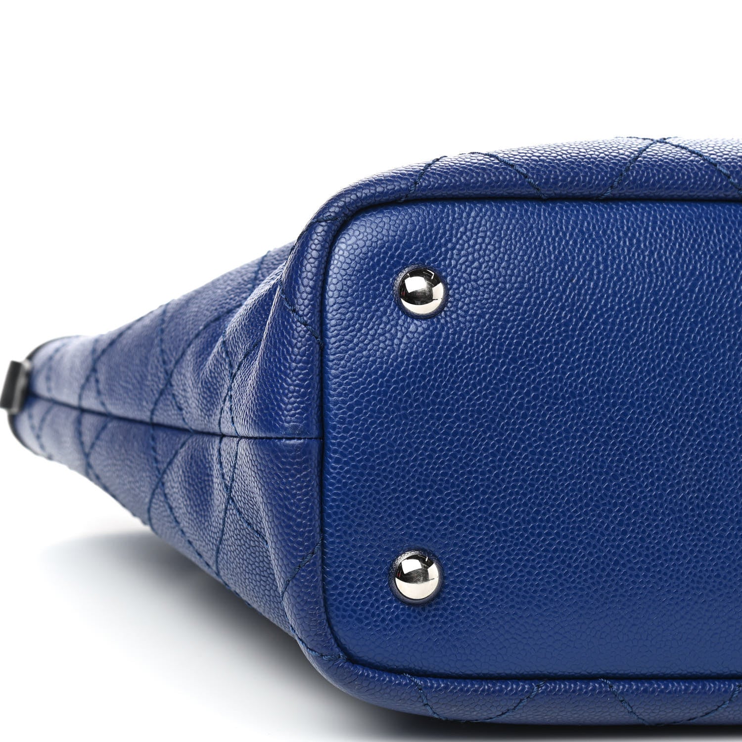 Chanel Grained Calfskin Shopping Fever Tote Blue 7 of 10