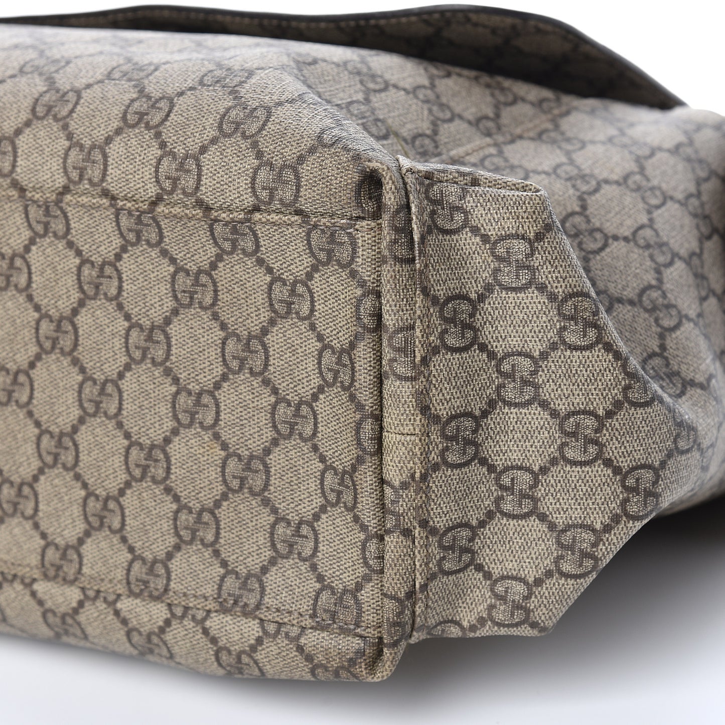 GG Plus Monogram Messenger Diaper Bag Dark Brown