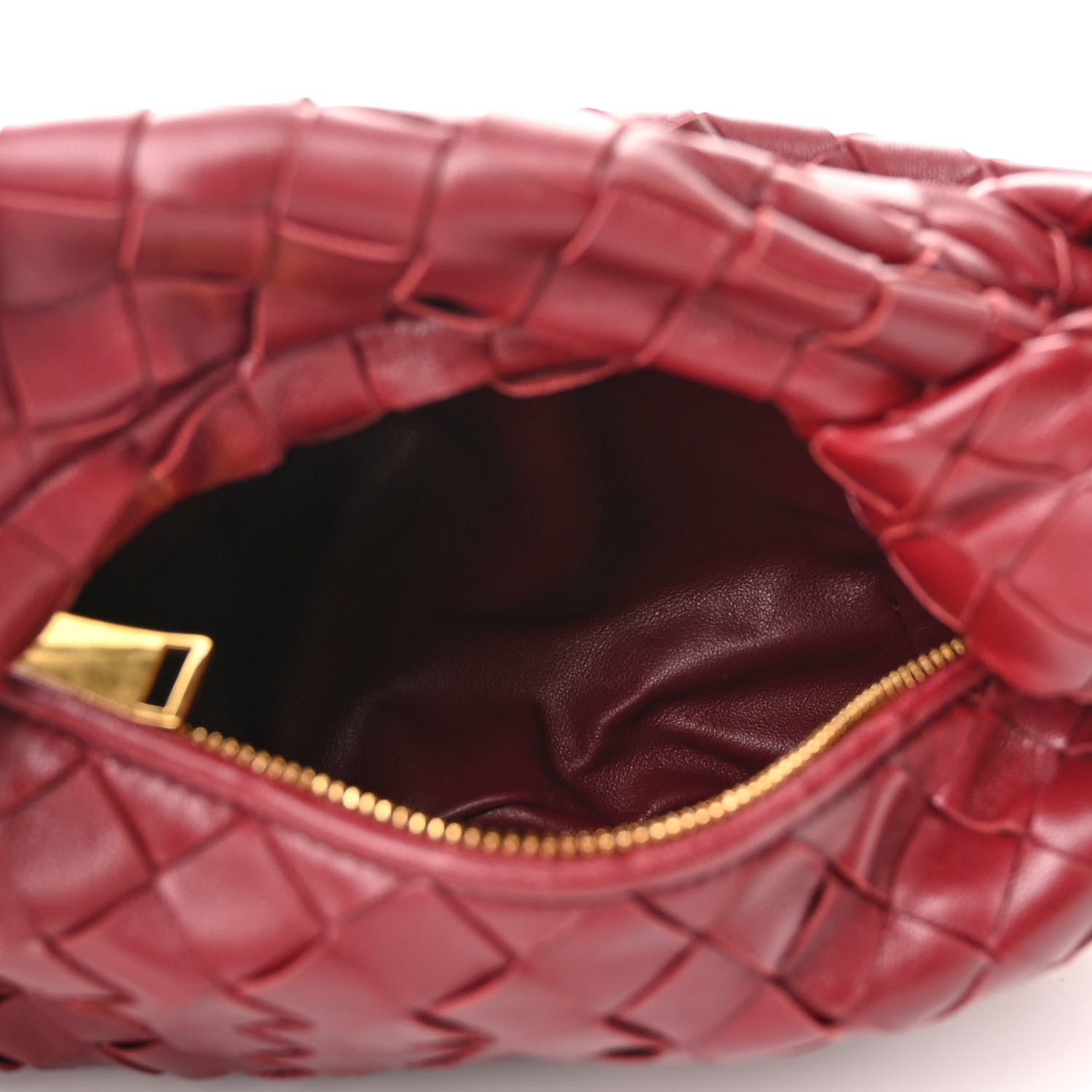 Bottega Veneta Nappa Intrecciato Mini Jodie Burgundy 5 of 9