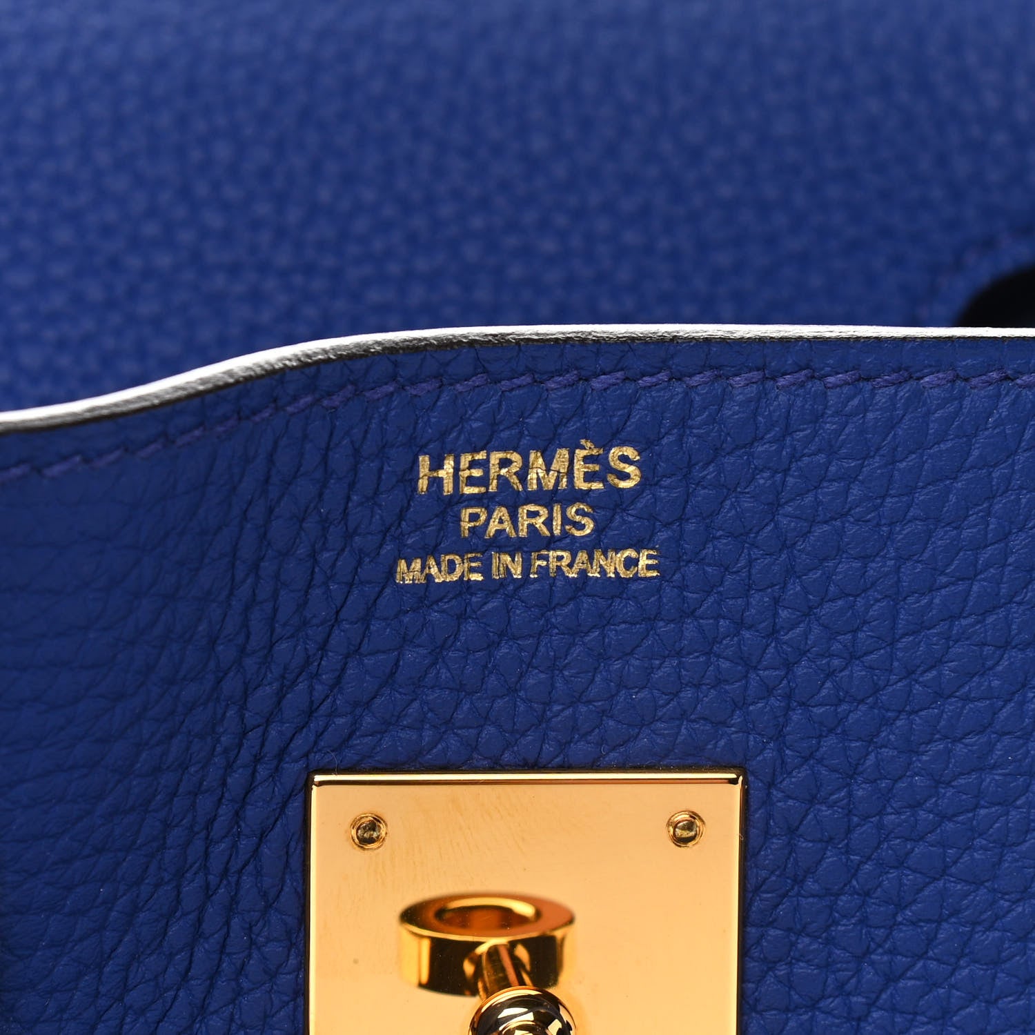Hermes Togo Birkin 30 Bleu Electrique 6 of 11