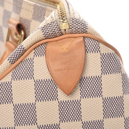 Louis Vuitton Damier Azur Speedy 30 6 of 16