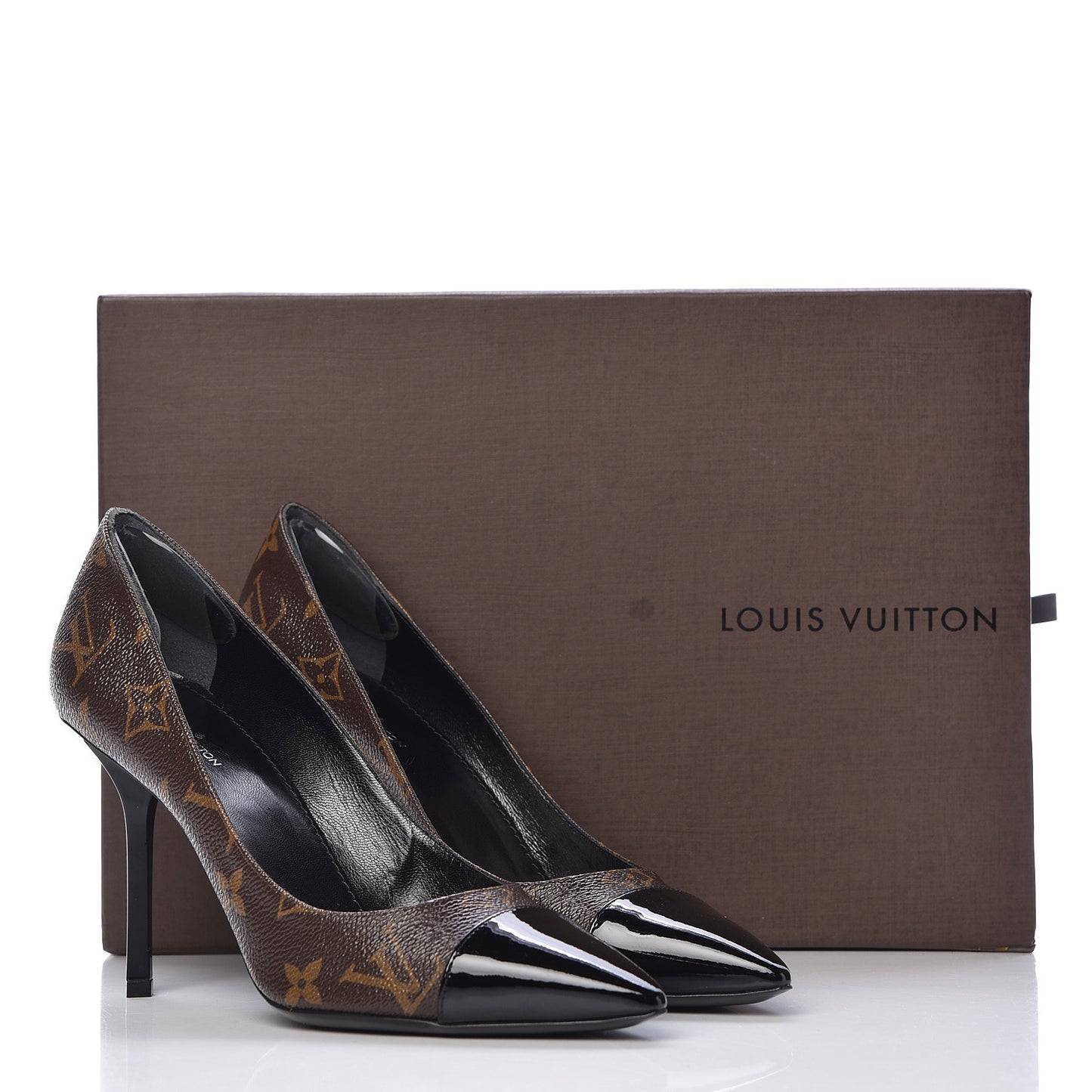 Patent Monogram Fetish Pumps 37 Black
