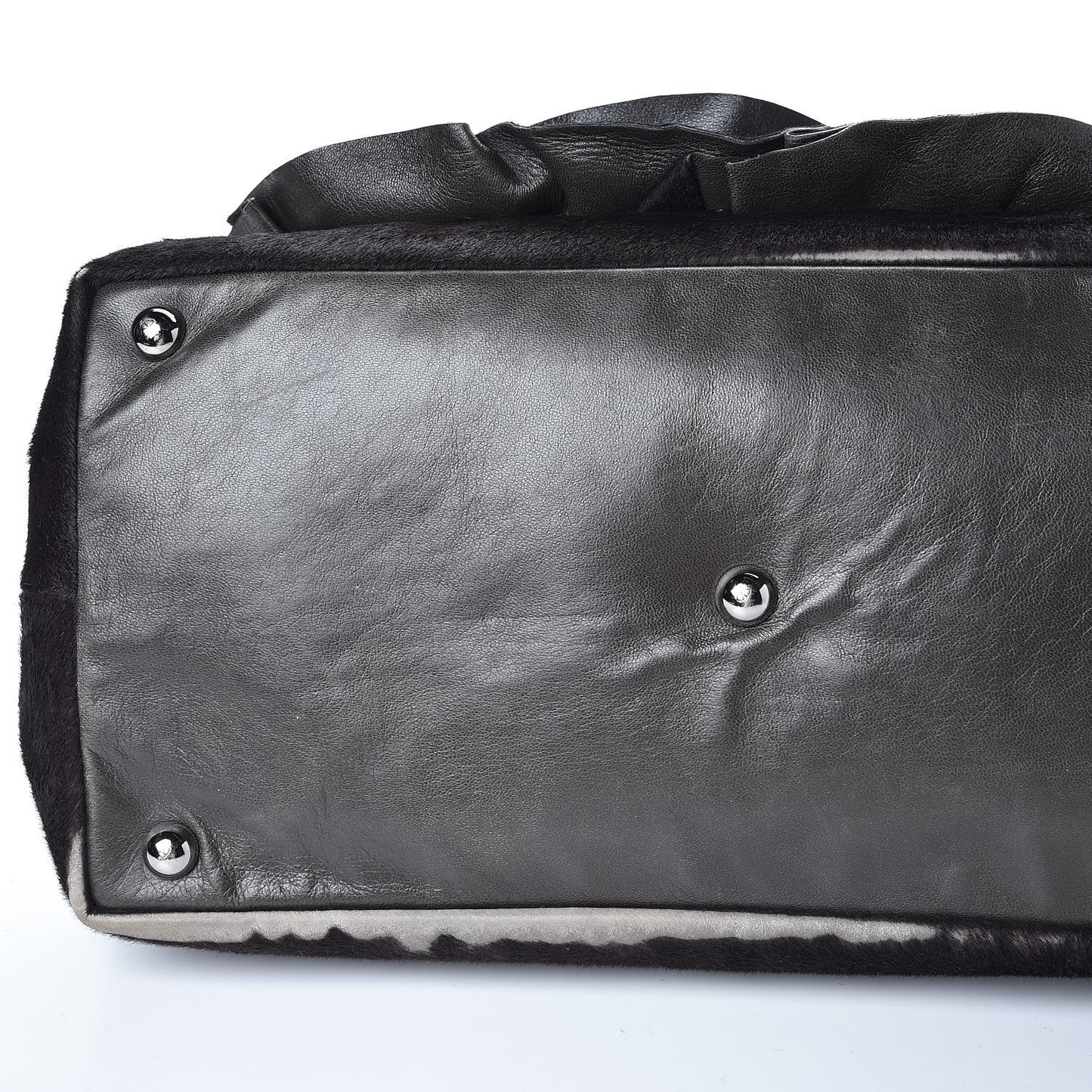 Calf Hair Petale Tote Brown